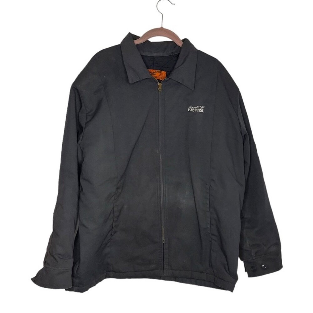 Coca-Cola Men's Black Zip Front Jacket